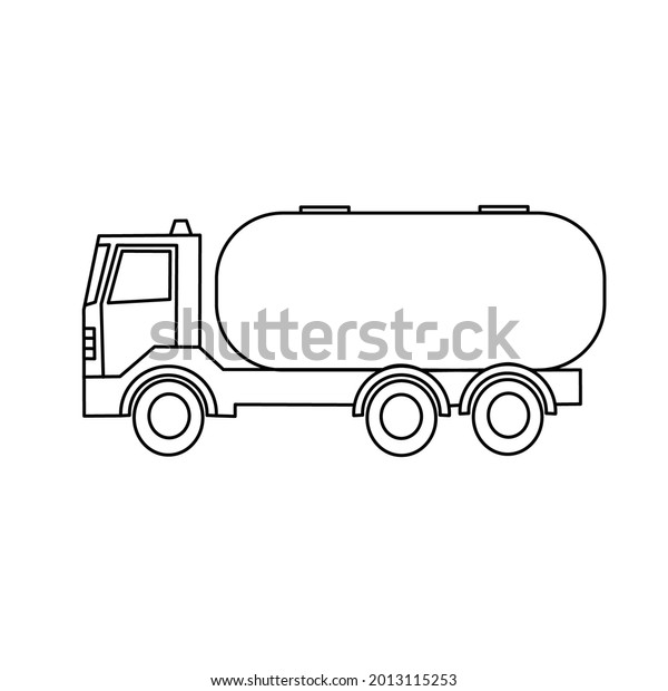 watertruck  line art\
design can be used for icon mobile app or dekstop , white board\
animation , or for transportation , manufacture , construction,\
mining company\
design