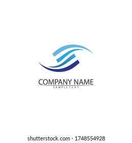 Waterw ave Logo Template vector illustration design