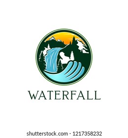 waterwall logo design