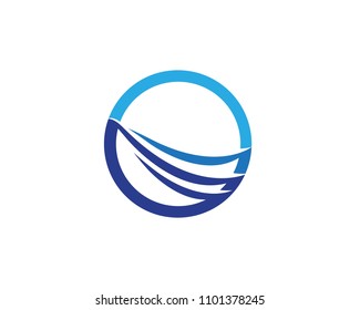 Water,Wave Logo Tomplate