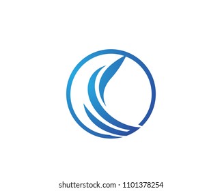 Water,Wave Logo Tomplate