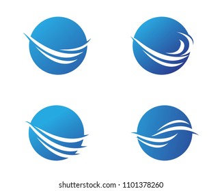 Water,Wave Logo Tomplate