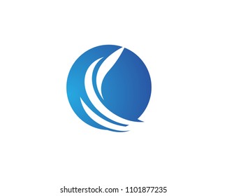 Water,Wave Logo Tomplate
