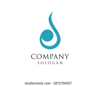 Wather Drop Caring Compnay Logo Design