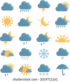 Wather news, illustration, vector on a white background.