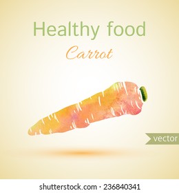 watrcolor carrot