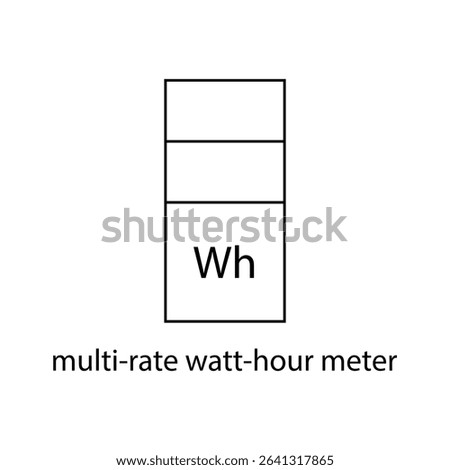 Watt hour meter with multi-rate energy measurement