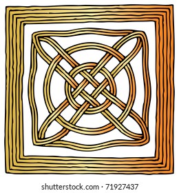 wattle gold framed drawing