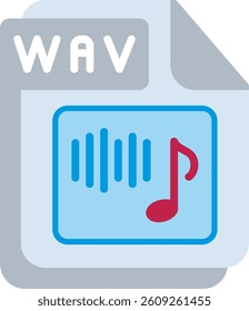 WAV Flat Illustration Vector Design