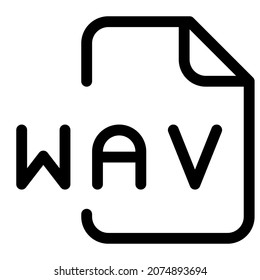 WAV format used on windows systems for raw and uncompressed audio