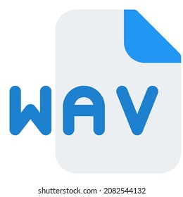WAV format used on windows systems for raw and uncompressed audio