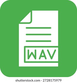 WAV Vector Icon Design Illustration