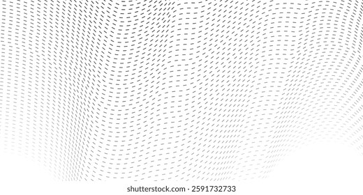 Wave 3d. Wave of particles. Futuristic point wave. Design for poster. Technology vector background. Vector illustration.