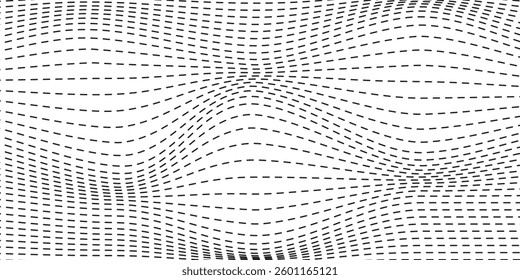 Wave 3d. Wave of particles. Futuristic point wave. Design for poster. Technology vector background. Vector illustration.