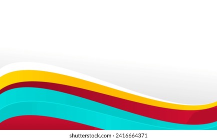 wave abstract art background template design