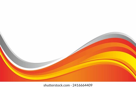 wave abstract art background template design