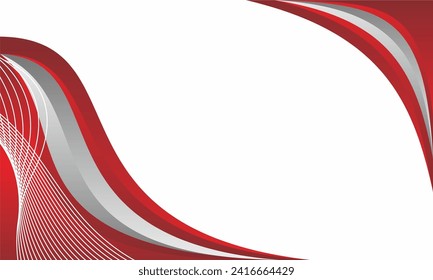 wave abstract art background template design