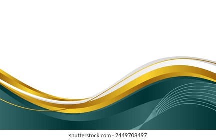 Wave abstract art background template