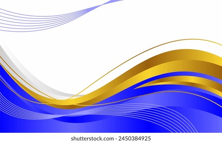 Wave abstract art background template