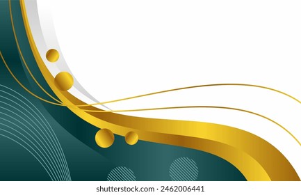 Wave abstract art background template