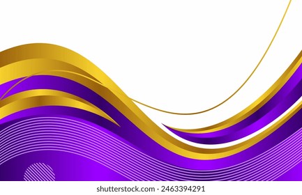 Wave abstract art background template