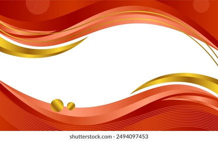 Wave abstract art background template