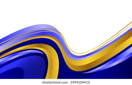 Wave abstract art background template

