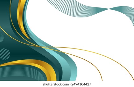 Plantilla de fondo de arte abstracto de onda

