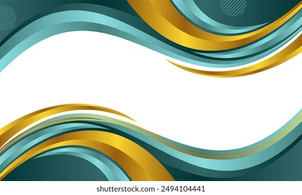 Wave abstract art background template

