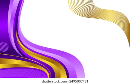 Wave abstract art background template