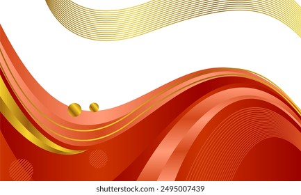 Plantilla de fondo de arte abstracto de onda
