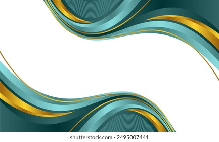 Wave abstract art background template
