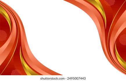 Wave abstract art background template