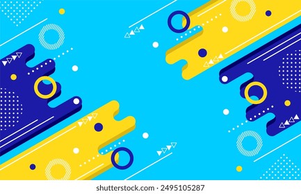 Wave abstract art background template