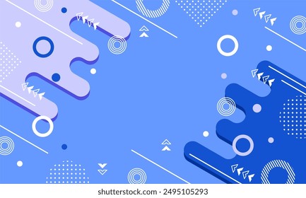 Wave abstract art background template