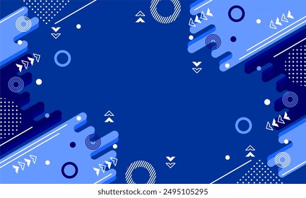 Wave abstract art background template