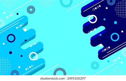 Wave abstract art background template