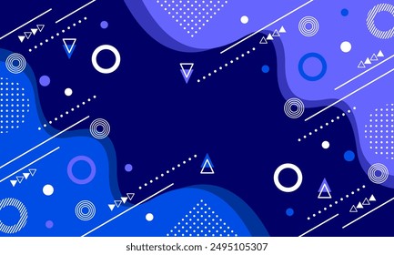 Wave abstract art background template