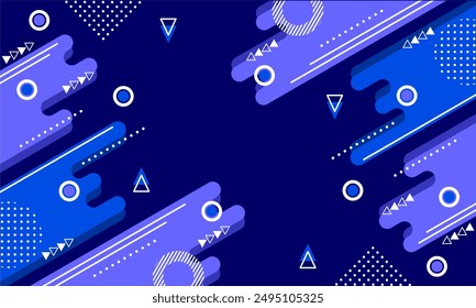 Wave abstract art background template