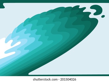 wave abstract background