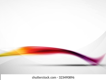 Wave abstract background. Business or hi-tech presentation template or advertising layout. Yellow, red, purple colors
