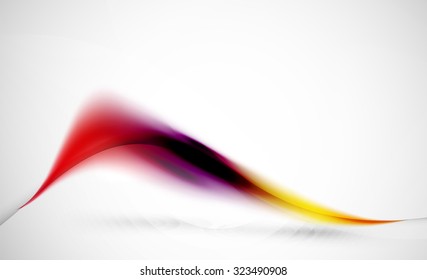 Wave abstract background. Business or hi-tech presentation template or advertising layout. Yellow, red, purple colors