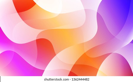 Wave Abstract Background. For Business Presentation Wallpaper, Flyer, Cover. Vector Illustration with Color Gradient