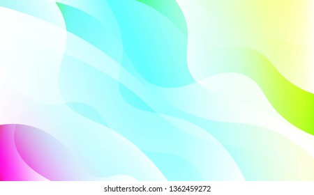 Wave Abstract Background. For Business Presentation Wallpaper, Flyer, Cover. Vector Illustration with Color Gradient