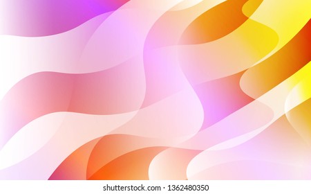 Wave Abstract Background. For Business Presentation Wallpaper, Flyer, Cover. Vector Illustration with Color Gradient