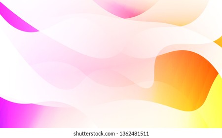 Wave Abstract Background. For Business Presentation Wallpaper, Flyer, Cover. Vector Illustration with Color Gradient