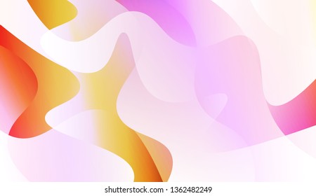 Wave Abstract Background. For Business Presentation Wallpaper, Flyer, Cover. Vector Illustration with Color Gradient