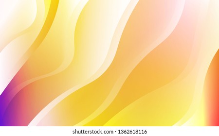 Wave Abstract Background. For Business Presentation Wallpaper, Flyer, Cover. Vector Illustration with Color Gradient
