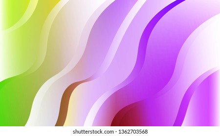 Wave Abstract Background. For Business Presentation Wallpaper, Flyer, Cover. Vector Illustration with Color Gradient