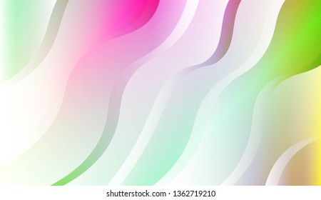 Wave Abstract Background. For Business Presentation Wallpaper, Flyer, Cover. Vector Illustration with Color Gradient